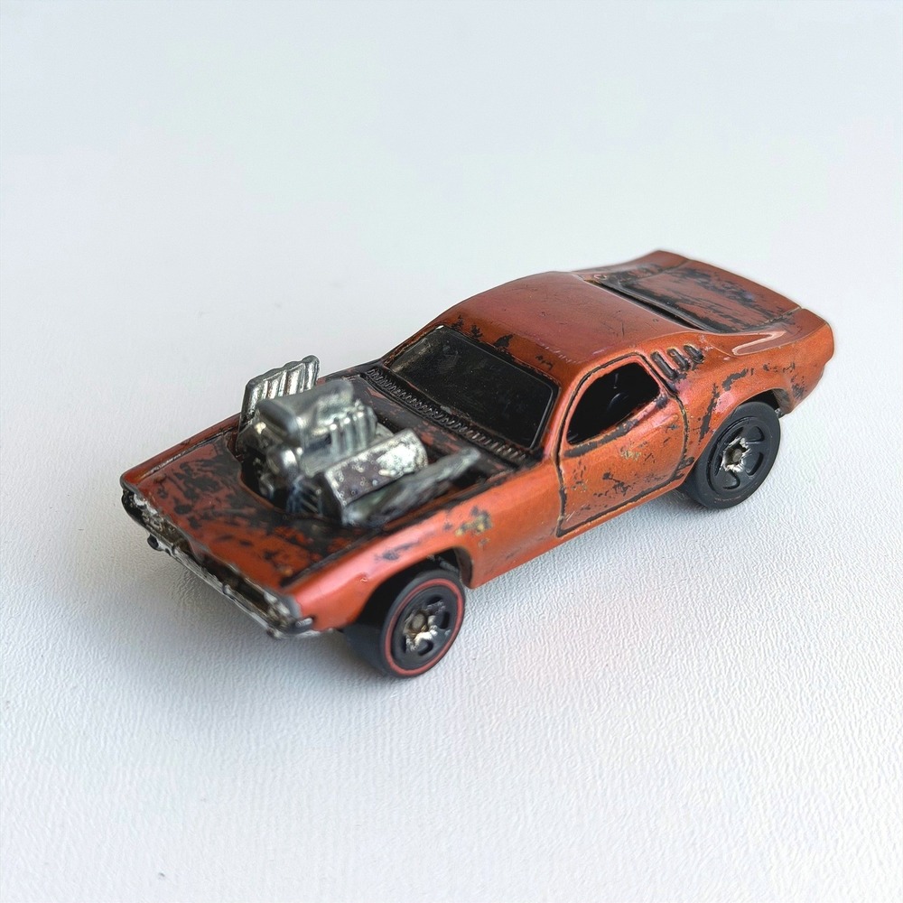 Vintage 1970 Hot‎ Wheels Redline Rodger Dodger Orange Rare Dodge Challenger